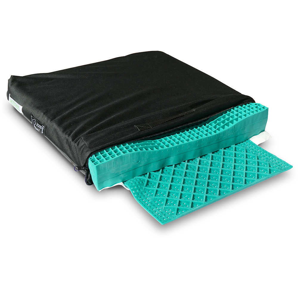 EquaGel General Gel Wheelchair Cushion : with sculpted pelvic contour