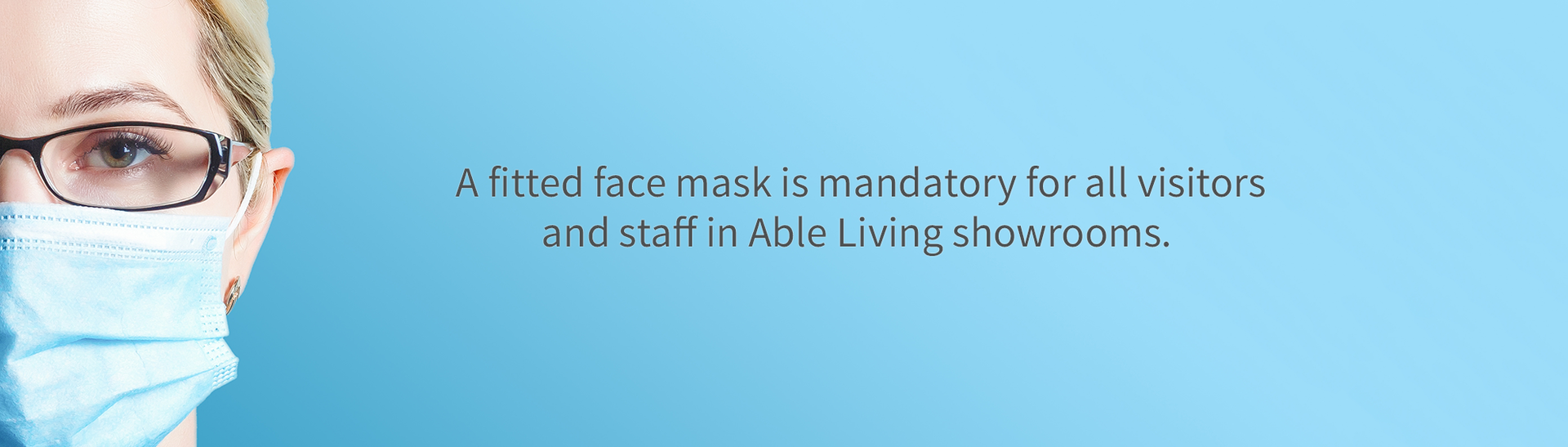 Face mask banner