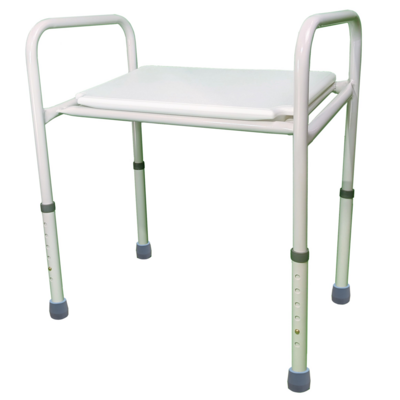 Shower Stool Epoxy Seat Extra Wide