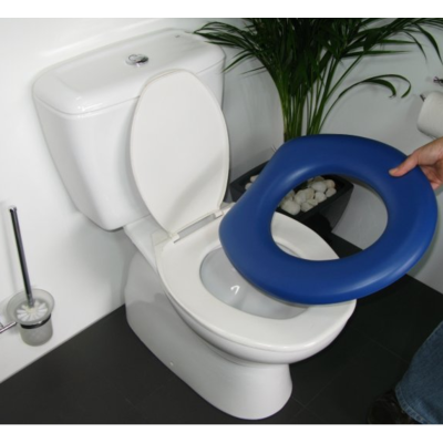 Toilet Pillow Oval Blue
