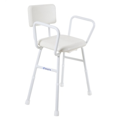 Aspire Shower Stool Padded Seat & Back