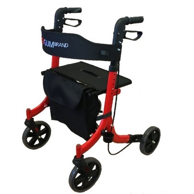 Red Gum Side Folding Rollator
