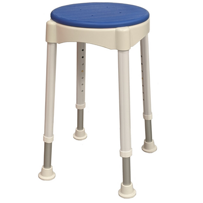 Redgum Round Shower Stool