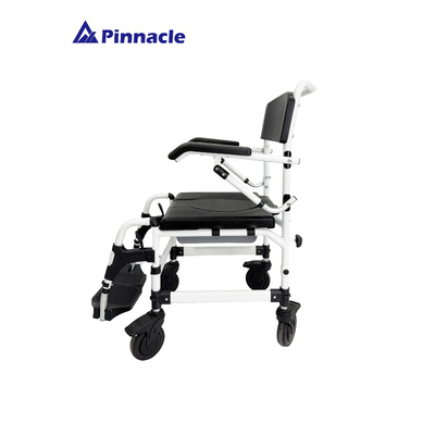 Pinnacle Deluxe Shower Commode Attendant Propelled