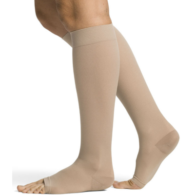 Sigvaris Cotton Calf Stockings Open Toe Class 2