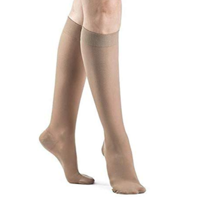 Sigvaris Cotton Calf Stockings Closed Toe Class 1