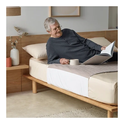 Staydry BLUE-E Bed Pad 2L with Wings - Clay