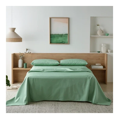  Staydry Bamboo Waterproof Sheet Set - Green