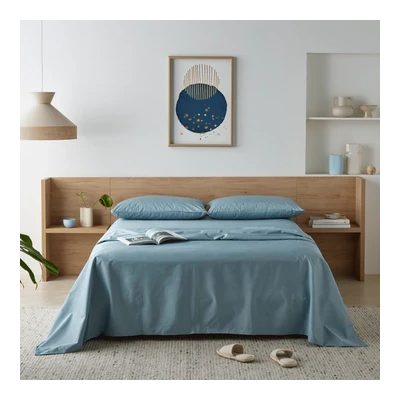  Staydry Bamboo Waterproof Sheet Set - Blue