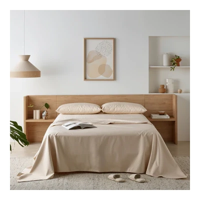  Staydry Bamboo Waterproof Sheet Set - Sand