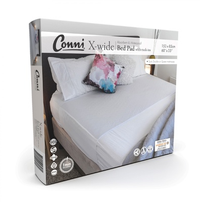 Conni Reusable X-Wide Bed Pad with Tuck-ins