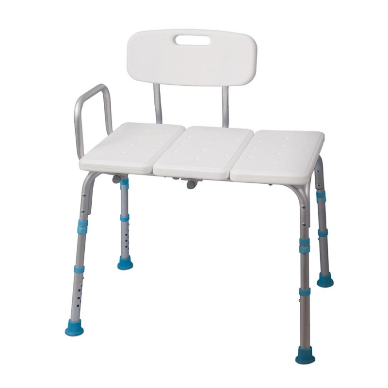 AquaSense Adjustable Bariatric Bath Bench with Non-Slip Seat and