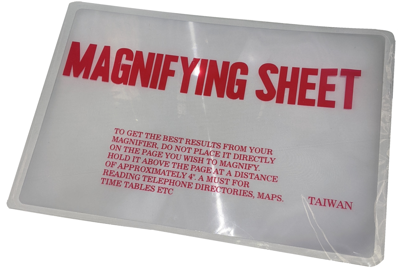 Magnifier Sheet 160x260mm