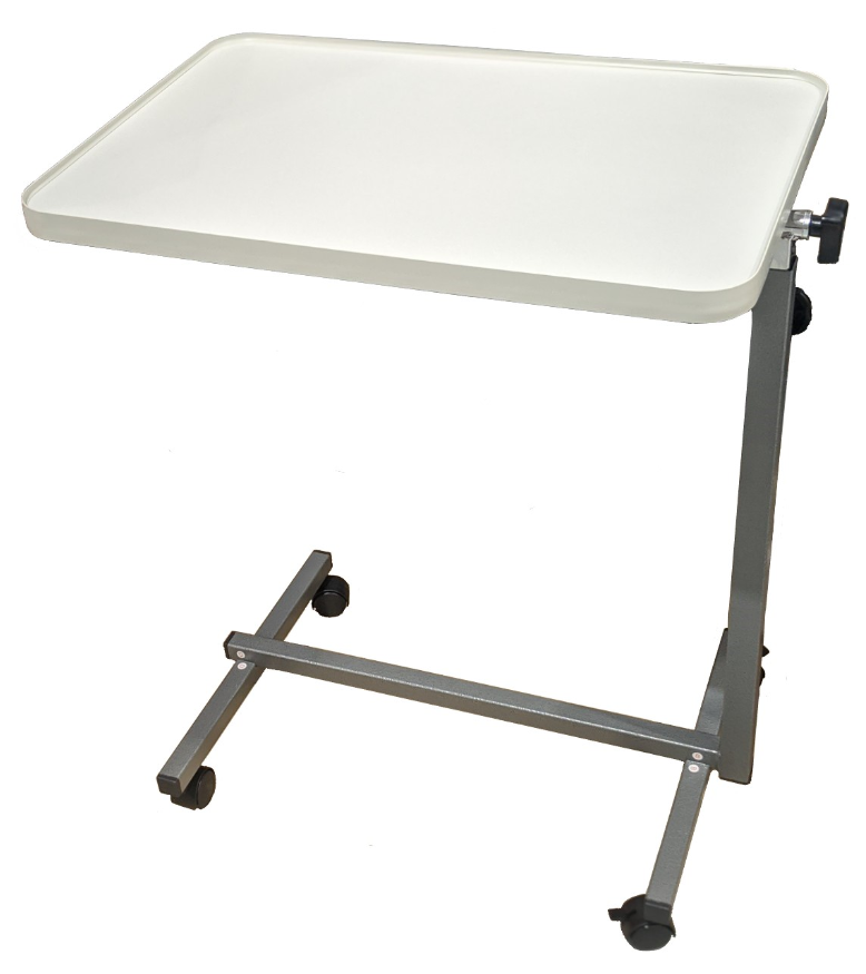 Over Bed Table Tilting Grey Economy