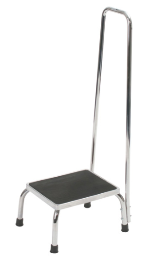 Foot Stool Chrome Handgrip