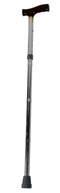 Walking stick Folding T Silver