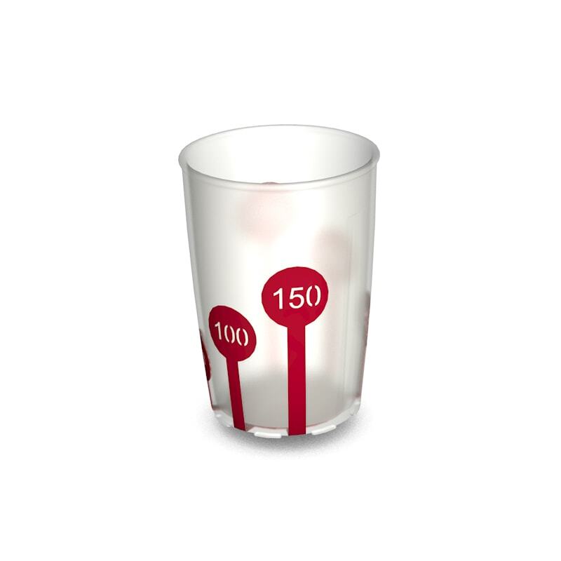 ORN820 Scale Grip Cup Nat/Red 220ml