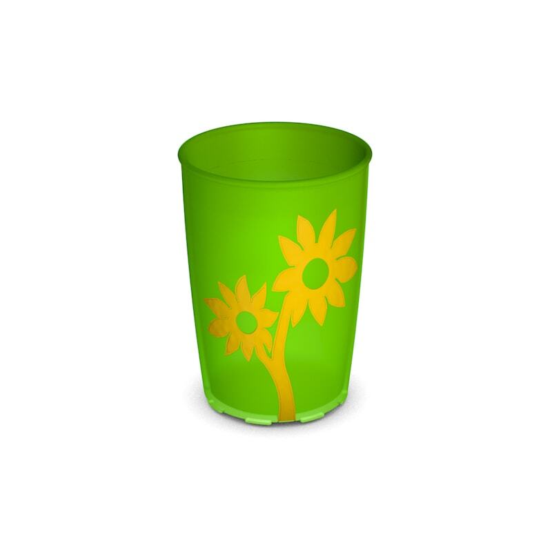 ORN820 Grip Cup Flwr TransRed 220ml