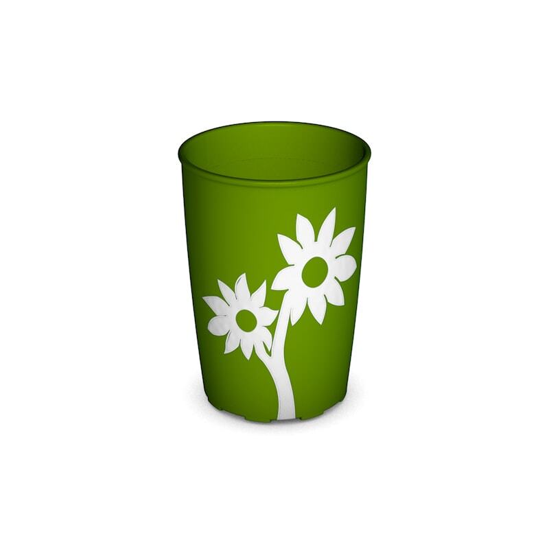 ORN820 Grip Cup Flwr TransRed 220ml