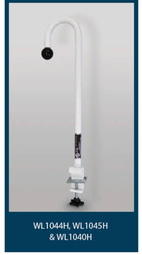 Curved clamp-on bed stick