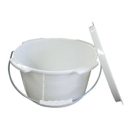 Aspire Commode Pan With Lid - With Metal Handle