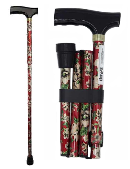 Days Folding Patterned Walking Stick