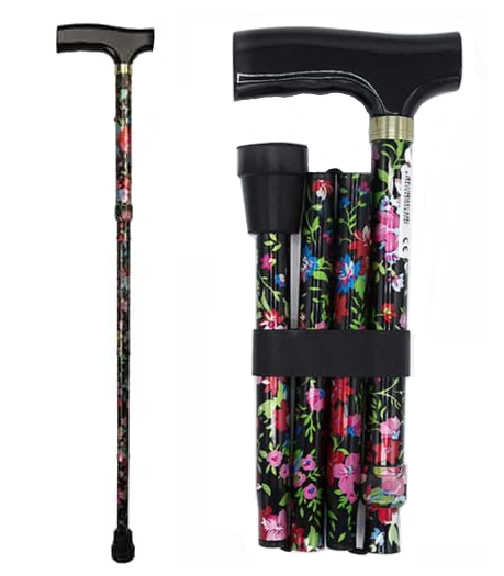 Days Folding Patterned Walking Stick