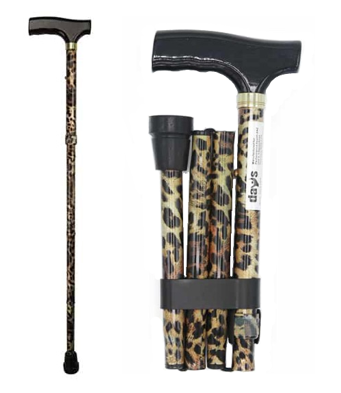 Days Folding Patterned Walking Stick