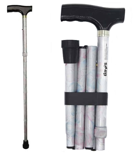 Days Folding Patterned Walking Stick