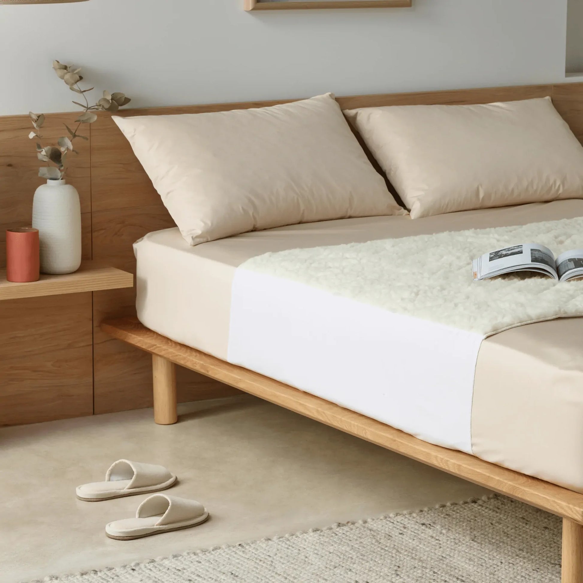 Staydry Absorbent & Waterproof Wool Topper Bed Pad 