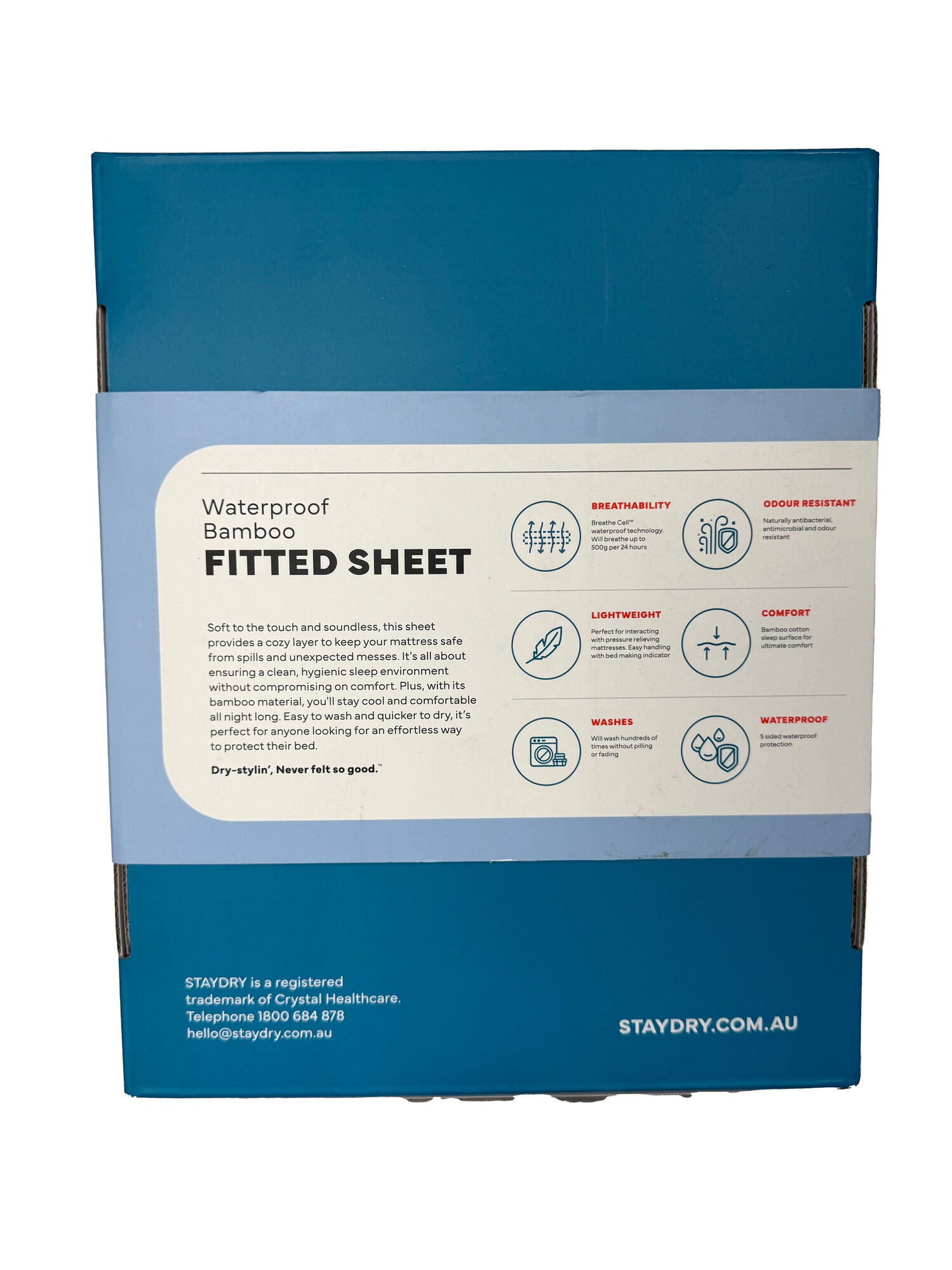 StayDry  Waterproof Bamboo/Cotton Fitted Sheet