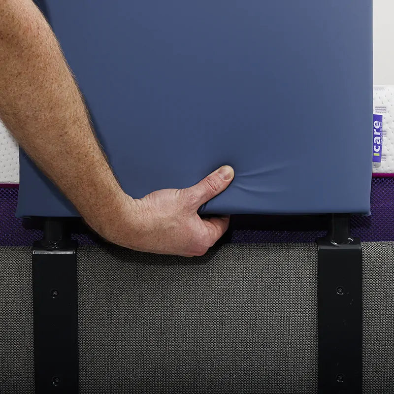 Icare Padded Side Rail Cover | Bed Stick with Return and U-Assist Rail