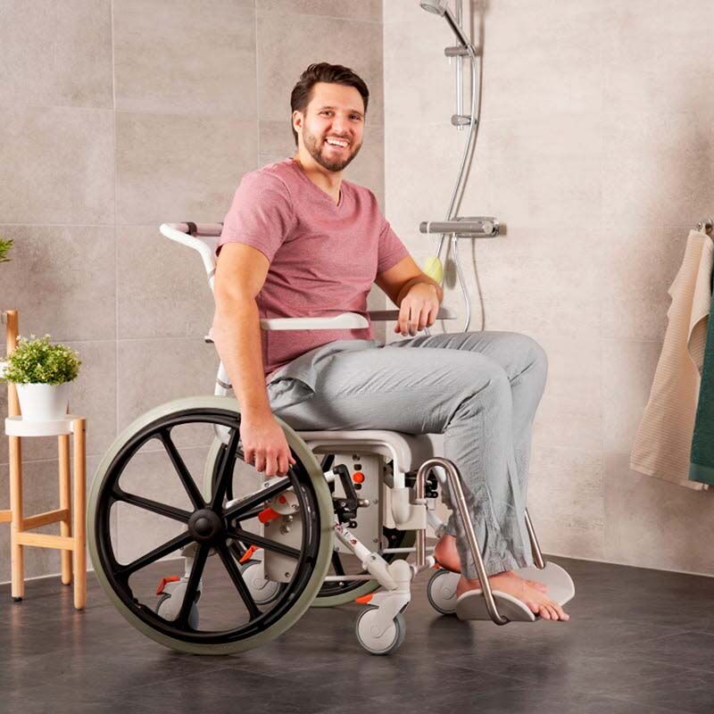 Etac Swift Mobil-2 Self Propelled Shower Commode