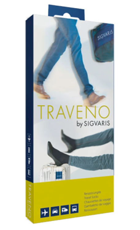 Sigvaris Traveno travel socks - Black