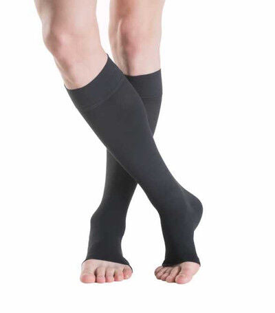 Sigvaris Cotton Calf Stockings Class 2 Open Toe