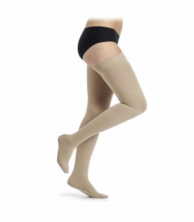 Sigvaris Cotton Thigh Knobbed Grip-Top Stockings