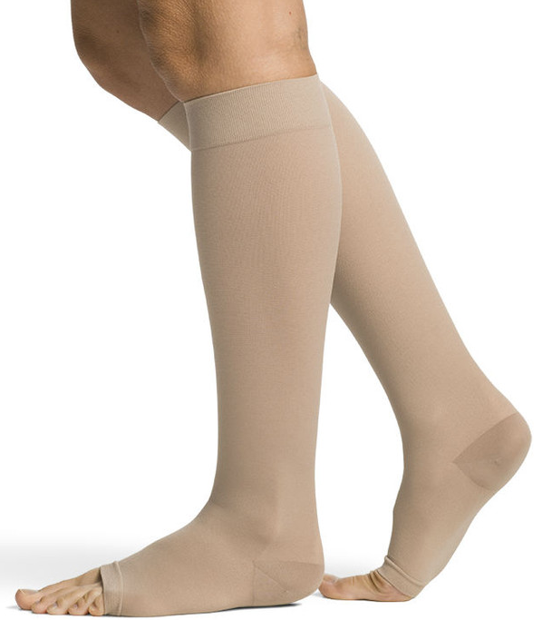 Sigvaris Cotton Calf Stockings Class 2 Open Toe