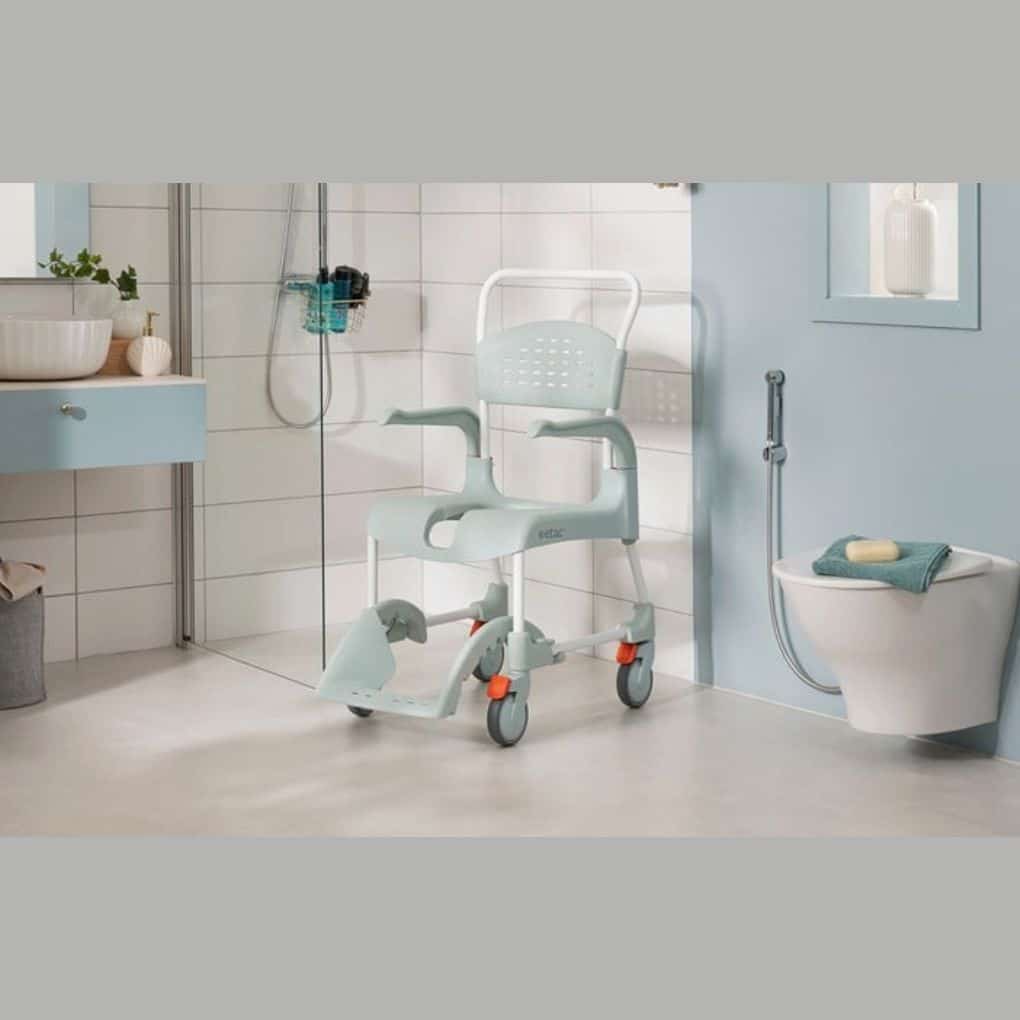 ETAC Clean Mobile Shower Commode - Open Front