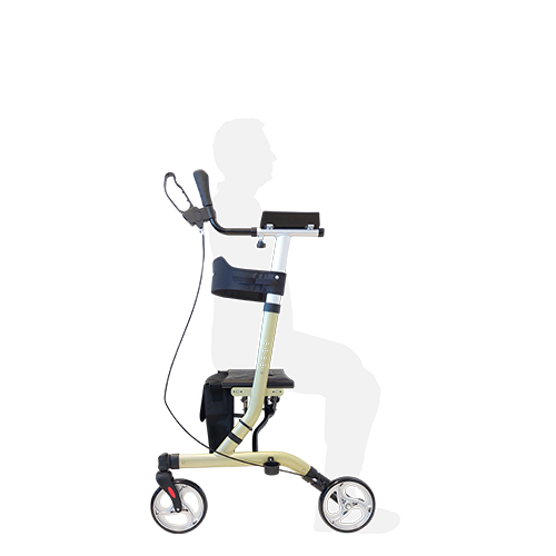 Redgum Walking Tutor with Seat-Champagne