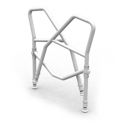Redgum Dual Grab Folding Toilet Surround