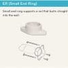Canterbury Texture Small end ring