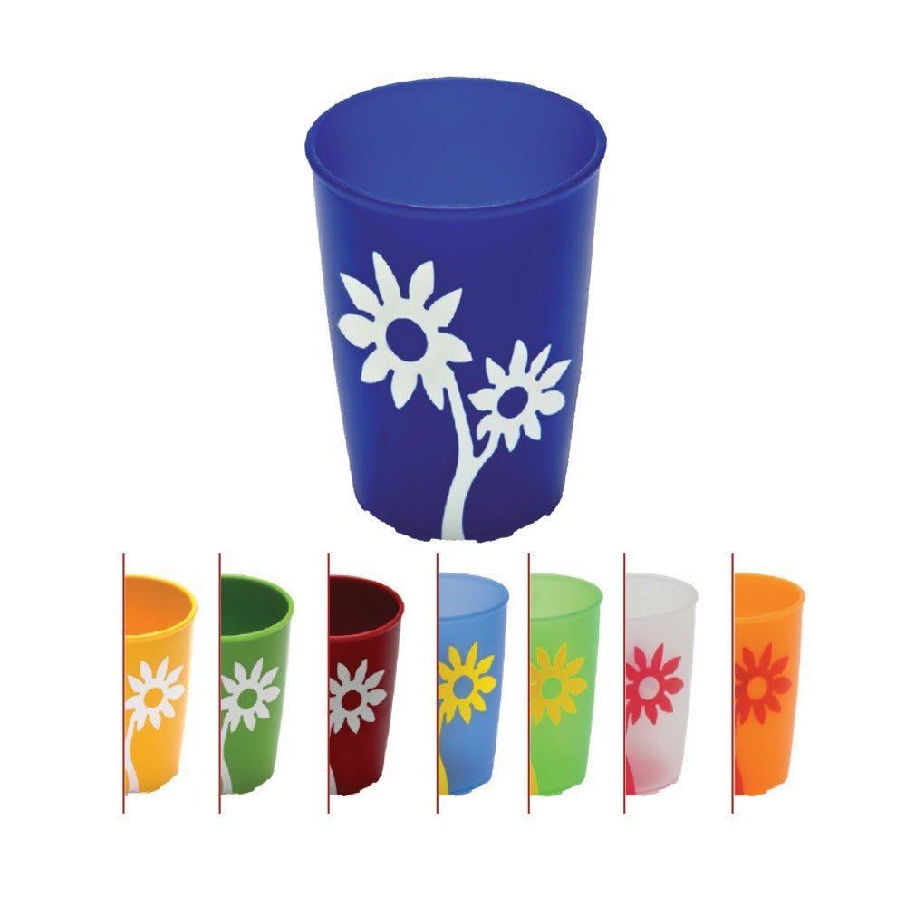 ORN820 Grip Cup Flwr TransRed 220ml