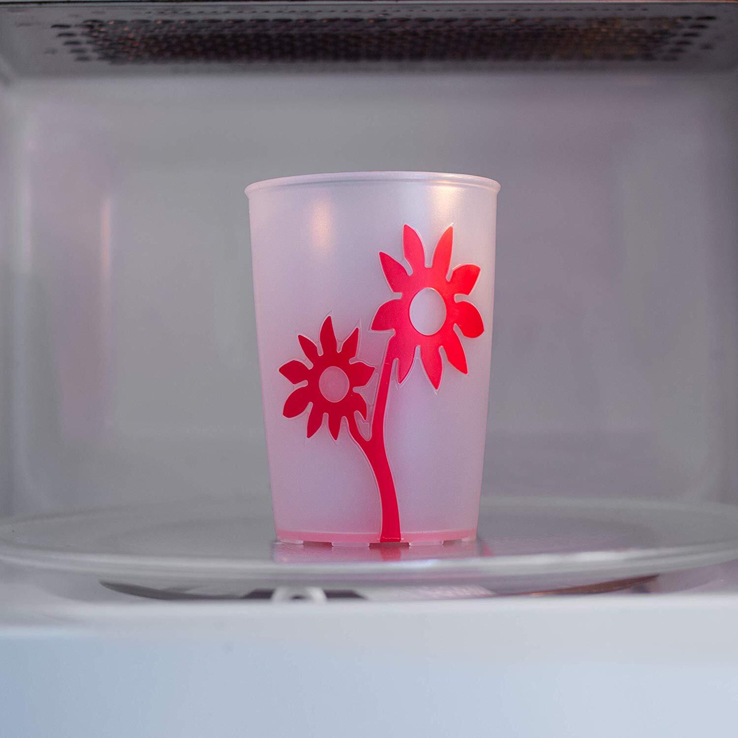 ORN820 Grip Cup Flwr TransRed 220ml