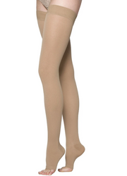 Sigvaris Cotton Thigh Open Toe Stockings Class 2